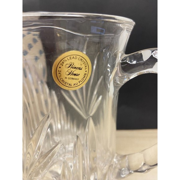 Vintage Princess House 24% Lead Crystal Pitcher W. Germany - Picture 5 of 8